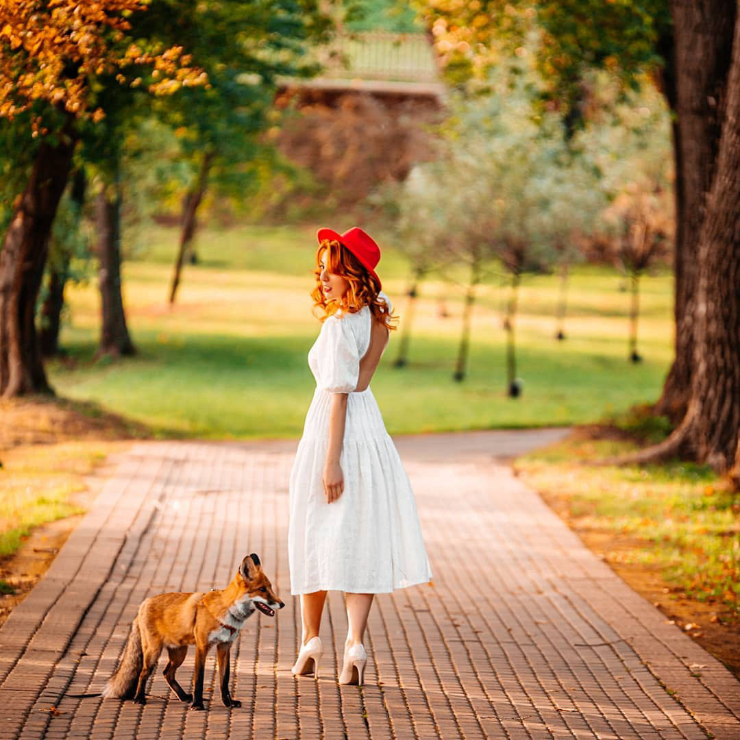 фотосессия с лисой