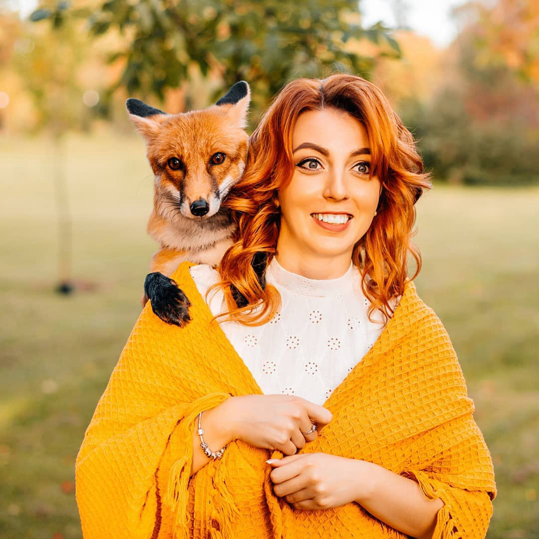 фотосессия с лисой