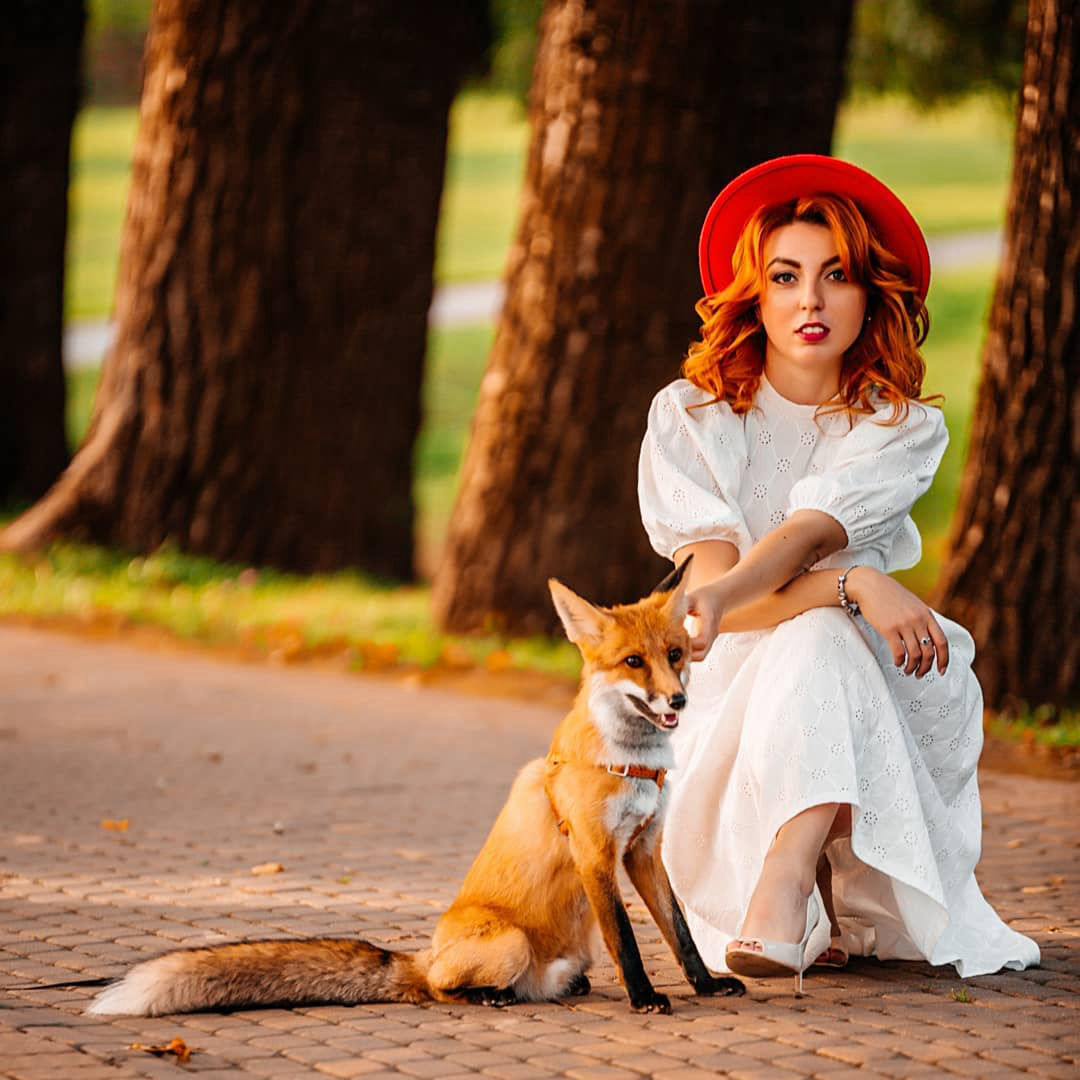 фотосессия с лисой