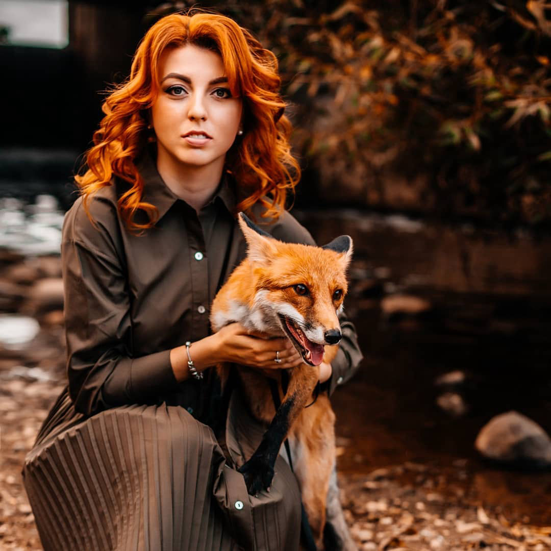 фотосессия с лисой