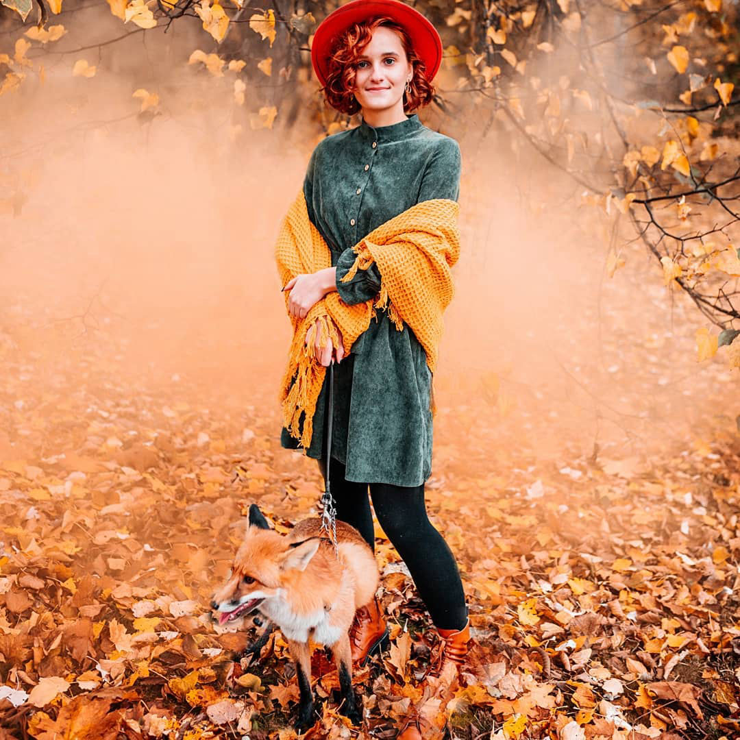фотосессия с лисой