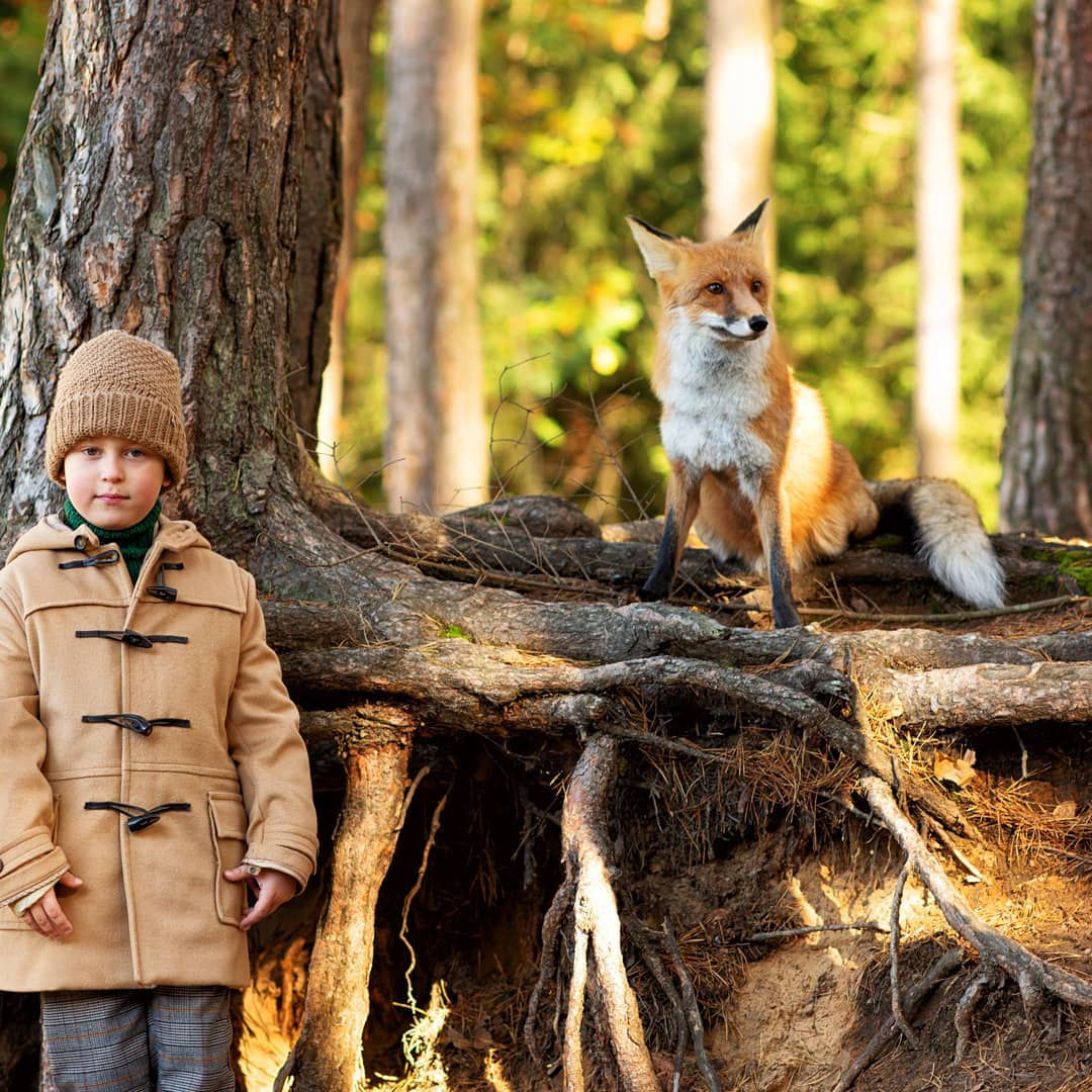 фотосессия с лисой