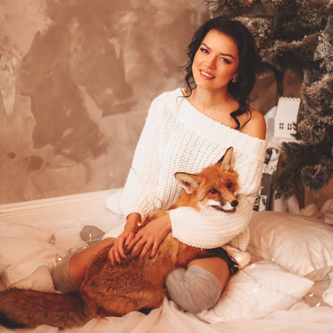 фотосессия с лисой