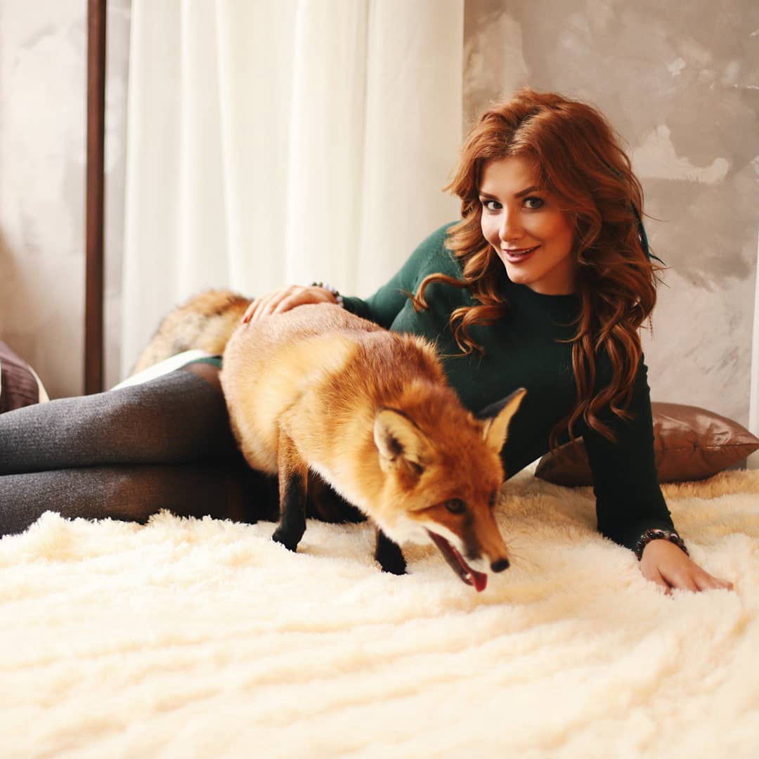 фотосессия с лисой