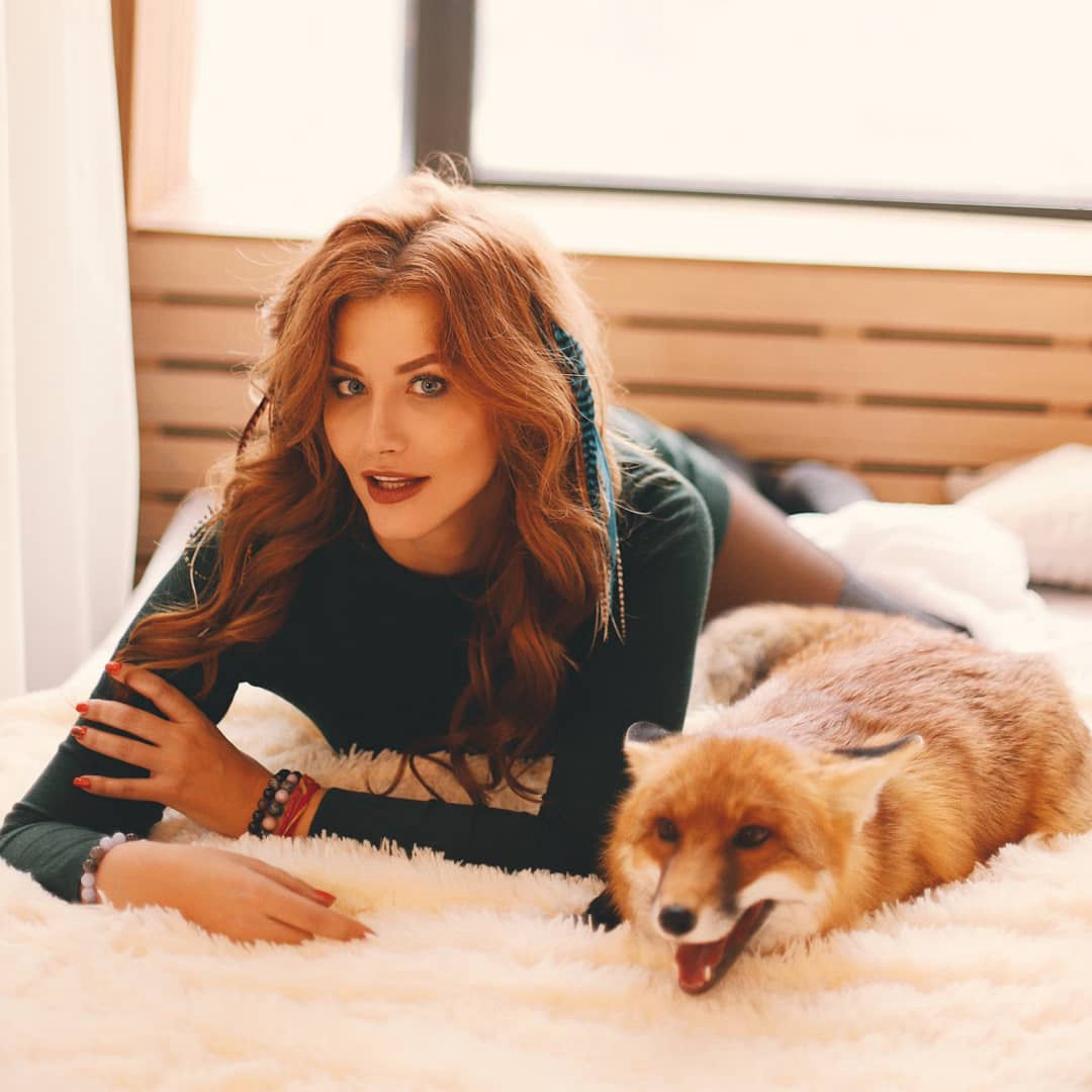 фотосессия с лисой