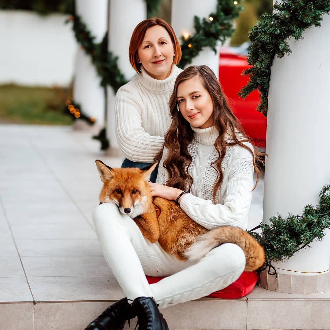 фотосессия с лисой