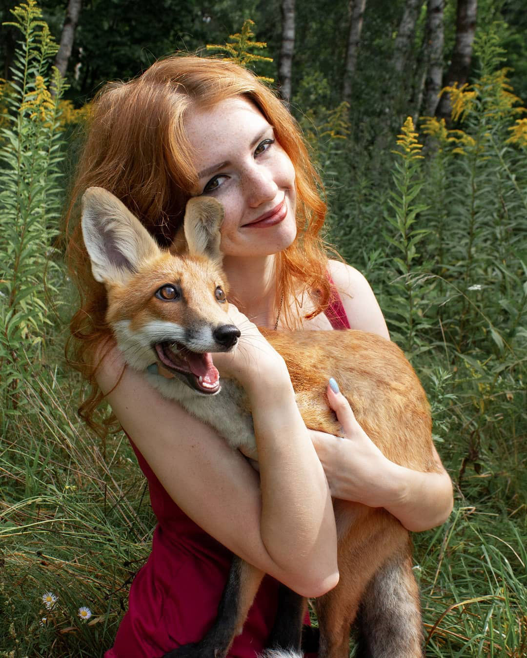 фотосессия с лисой