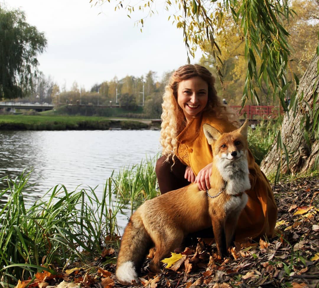 фото с лисой